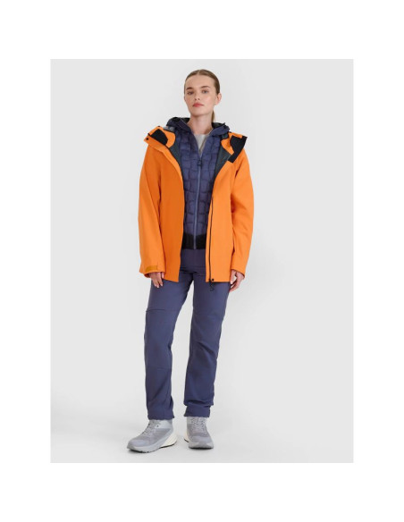 Kurtka trekkingowa membrana 15000 damska 4f 4fwss25ttjaf0751-70s