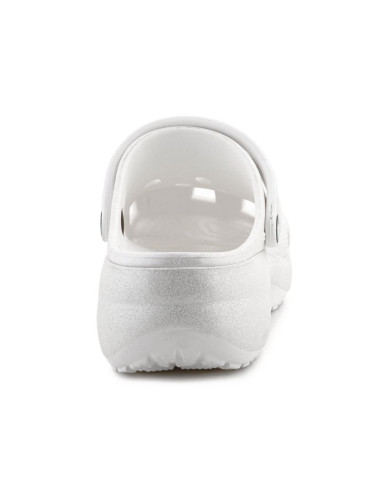 Crocs classic platform glitter clog w 207241-0wv chalk