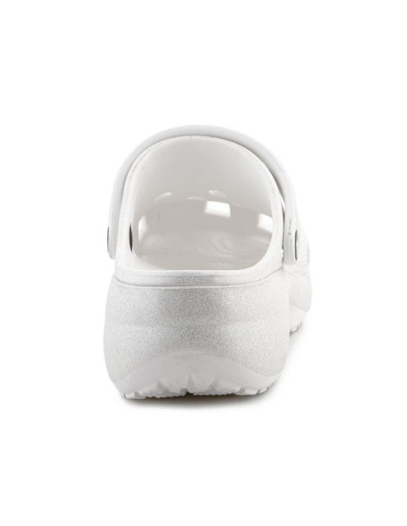 Crocs classic platform glitter clog w 207241-0wv chalk