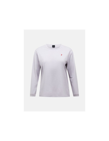 Koszulka damska peak performance w trail longsleeve kolor szary
