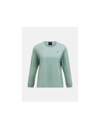 Koszulka damska peak performance w trail longsleeve kolor zielony