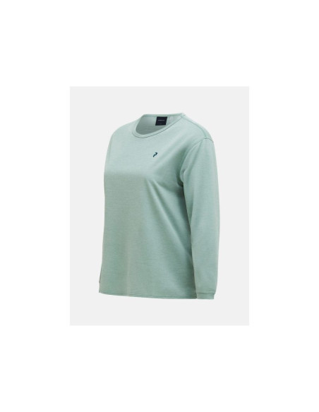 Koszulka damska peak performance w trail longsleeve kolor zielony