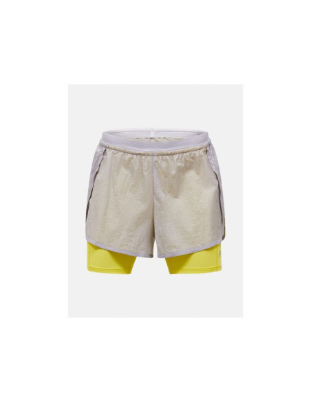 Szorty damskie peak performance w discover 2-in-1 shorts kolor szary
