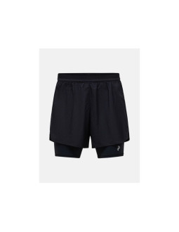 Szorty męskie peak performance m discover 2-in-1 shorts kolor czarny