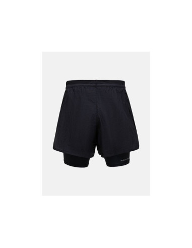 Szorty męskie peak performance m discover 2-in-1 shorts kolor czarny