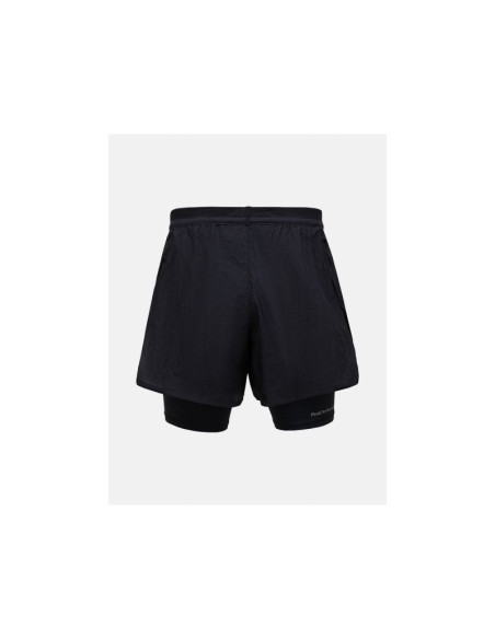 Szorty męskie peak performance m discover 2-in-1 shorts kolor czarny