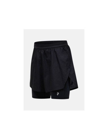 Szorty męskie peak performance m discover 2-in-1 shorts kolor czarny