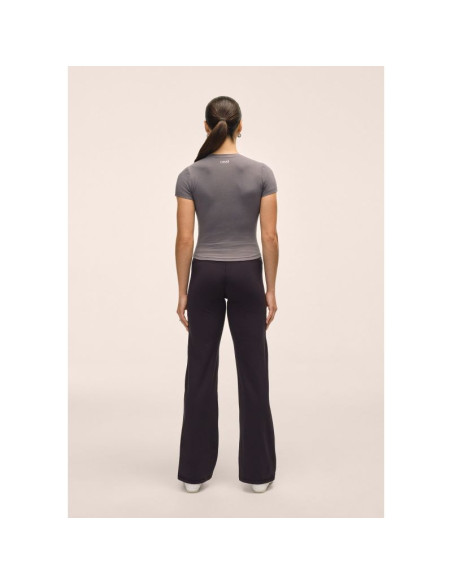Spodnie damskie casall jersey straight pant kolor czarny
