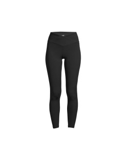 Legginsy treningowe damskie casall overlap high waist tights kolor czarny
