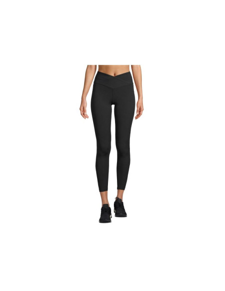 Legginsy treningowe damskie casall overlap high waist tights kolor czarny