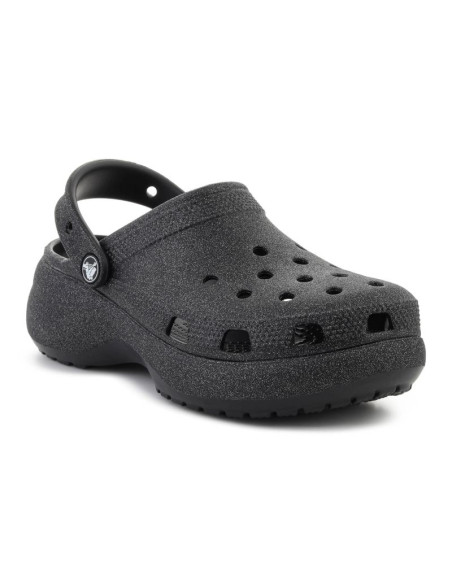 Crocs classic platform glitter clog w black 207241-001