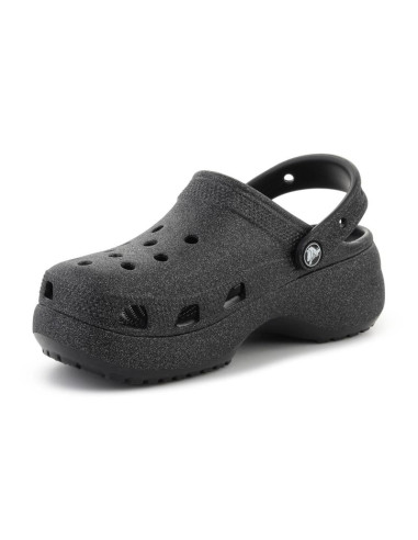 Crocs classic platform glitter clog w black 207241-001