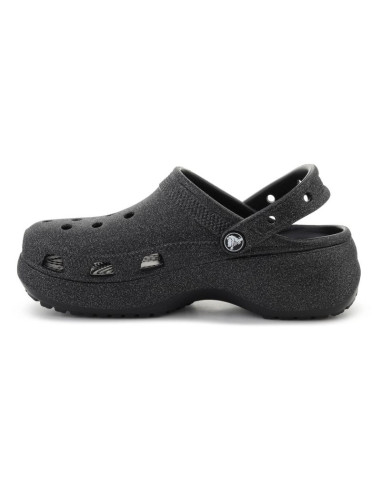 Crocs classic platform glitter clog w black 207241-001