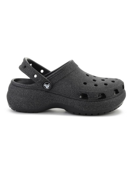 Crocs classic platform glitter clog w black 207241-001