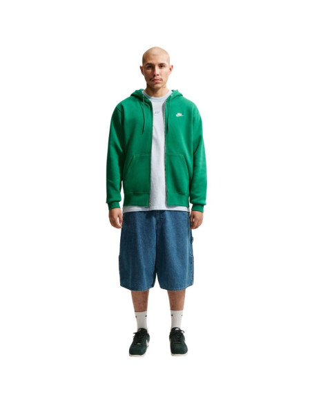 Bluza męska nike club bb fz hoodie zielona fn3861 365