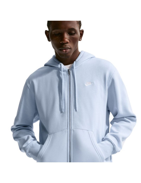 Bluza męska nike club bb fz hoodie błękitna fn3861 407