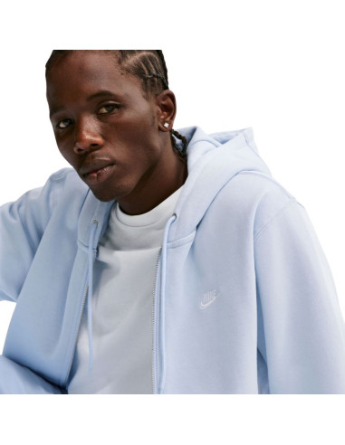 Bluza męska nike club bb fz hoodie błękitna fn3861 407