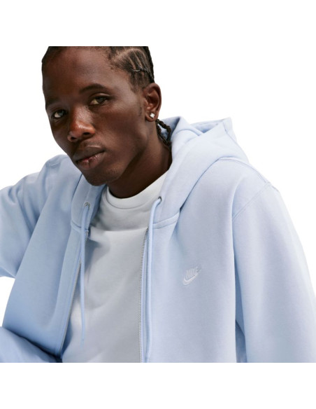 Bluza męska nike club bb fz hoodie błękitna fn3861 407