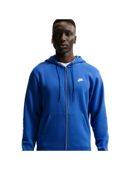 Bluza męska nike club bb fz hoodie niebieska fn3861 480