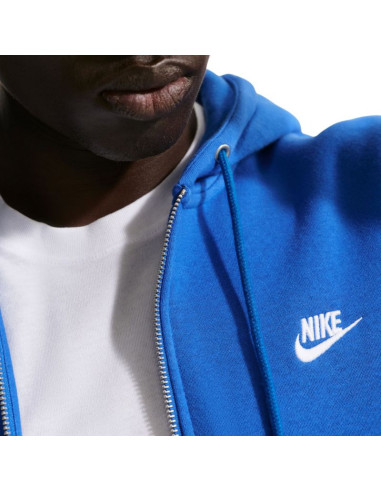 Bluza męska nike club bb fz hoodie niebieska fn3861 480
