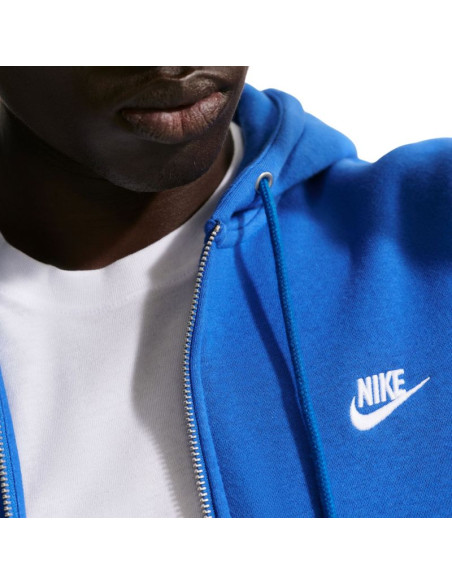 Bluza męska nike club bb fz hoodie niebieska fn3861 480