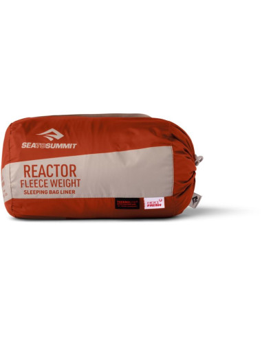 Wkładka do śpiwora sea to summit reactor fleeceweight liner long, picante red