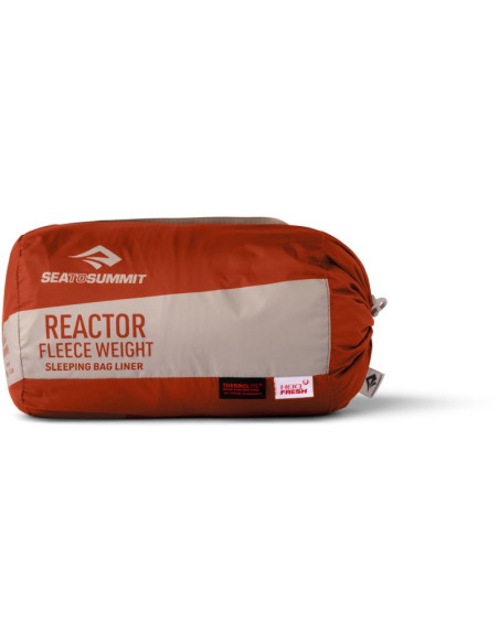Wkładka do śpiwora sea to summit reactor fleeceweight liner long, picante red