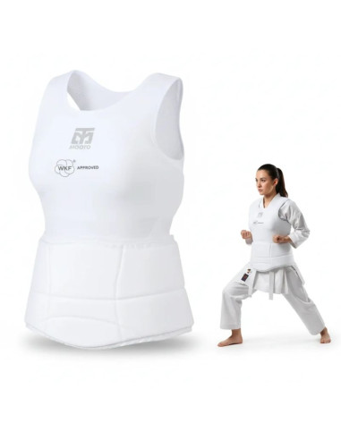 Elastyczny ochraniacz tułowia dla kobiet karate wkf | mooto