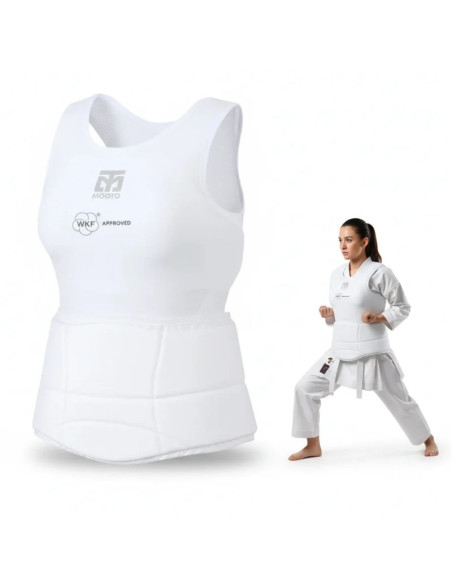 Elastyczny ochraniacz tułowia dla kobiet karate wkf | mooto