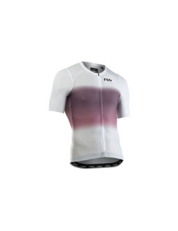 Koszulka rowerowa northwave blade air jersey s/s biało różowa