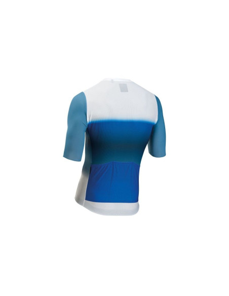 Koszulka rowerowa northwave blade air jersey s/s biało niebieski
