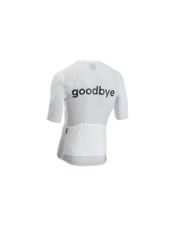 Koszulka rowerowa northwave blade hello goodbye jersey s/s biała 2