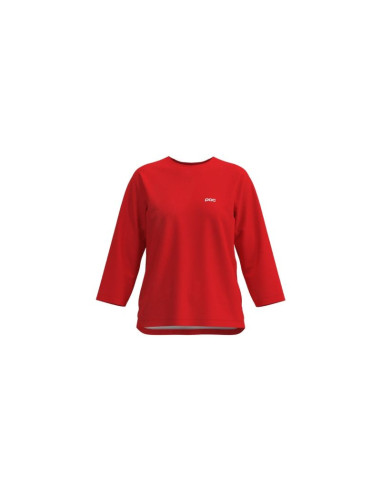 Koszulka rowerowa poc w's motion air 3/4 jersey czerwona