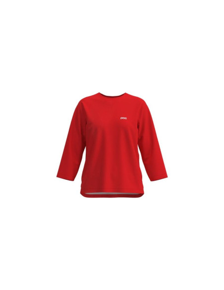 Koszulka rowerowa poc w's motion air 3/4 jersey czerwona