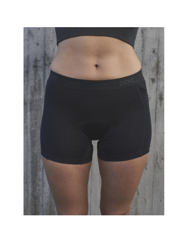 Bokserki rowerowe poc w's re-cycle boxer - czarny