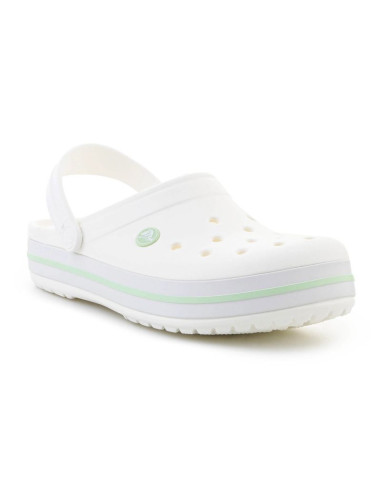 Crocs crocband white/serene green 11016-1yl