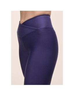 Legginsy damskie z wysoką talią casall overlap high waist tights fioletowy 2
