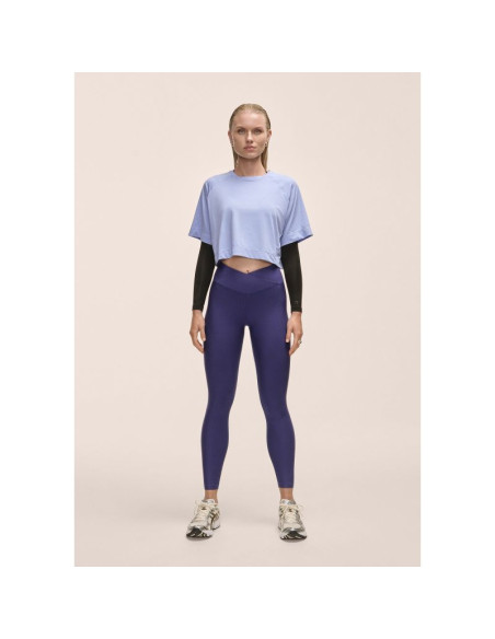 Legginsy damskie z wysoką talią casall overlap high waist tights fioletowy