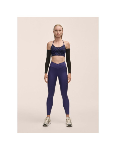 Legginsy damskie z wysoką talią casall overlap high waist tights fioletowy