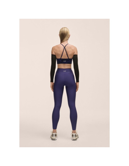 Legginsy damskie z wysoką talią casall overlap high waist tights fioletowy