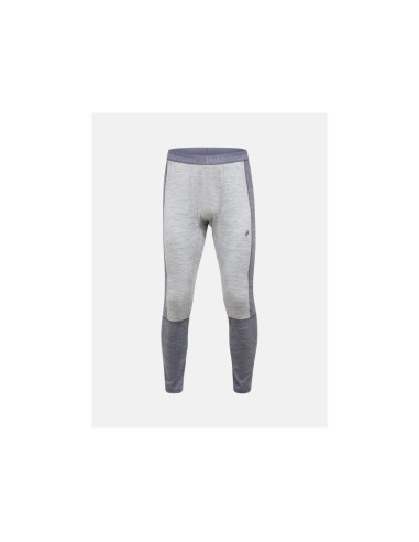 Spodnie termiczne peak performance magic 7/8 long johns wool-blend baselayer men szary