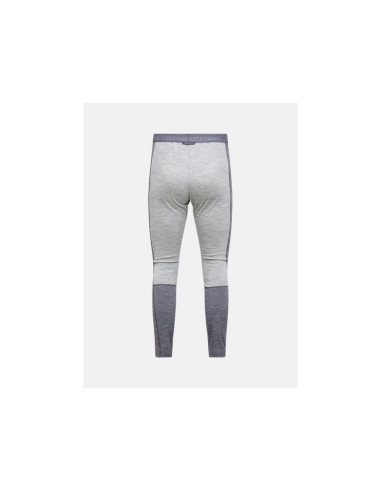Spodnie termiczne peak performance magic 7/8 long johns wool-blend baselayer men szary