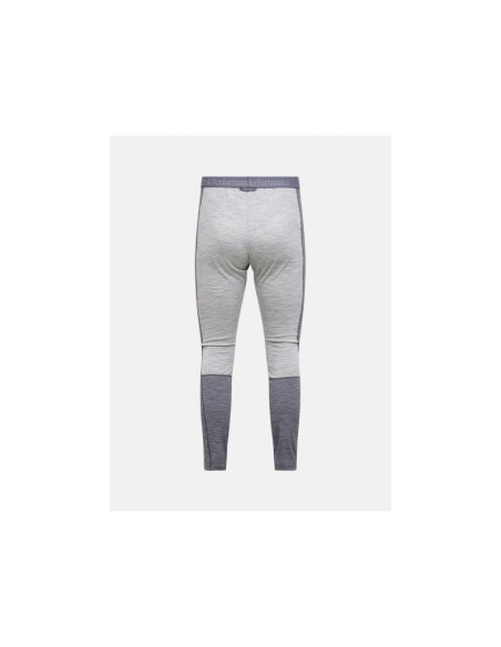 Spodnie termiczne peak performance magic 7/8 long johns wool-blend baselayer men szary