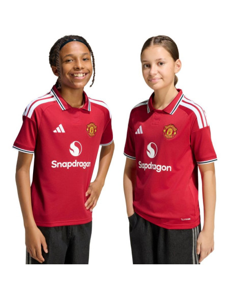 Koszulka dla dzieci adidas manchester united 26/27 home jersey czerwona kc4796