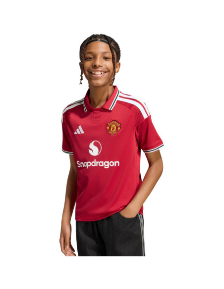 Koszulka dla dzieci adidas manchester united 26/27 home jersey czerwona kc4796