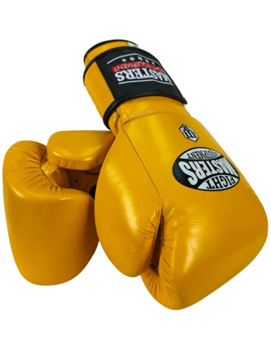 Rękawice bokserskie skórzane rbt-mex 12 oz żółte