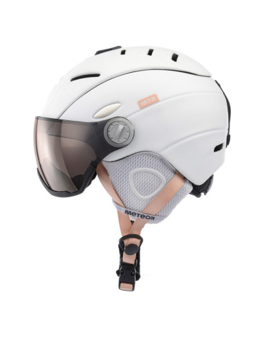 Kask narciarski meteor holo xl 61-63 cm biały