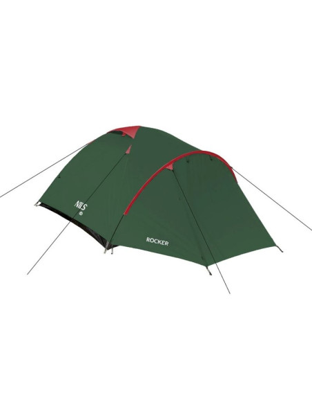 Namiot kempingowy nils camp rocker nc6013 3 osobowy zielono-czerwony