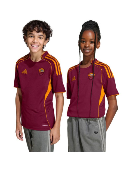 Koszulka dla dzieci adidas as roma 25/26 home bordowa jx2613