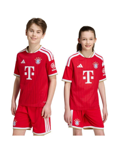 Koszulka dla dzieci adidas fc bayern 26/27 home jersey czerwona jz3098